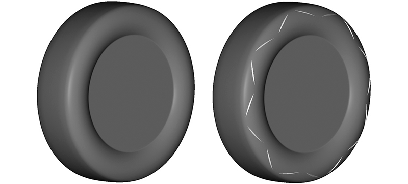 Illustration for article titled Simply Putting Fins On Tires Could Improve a Vehicle's Fuel Efficiency